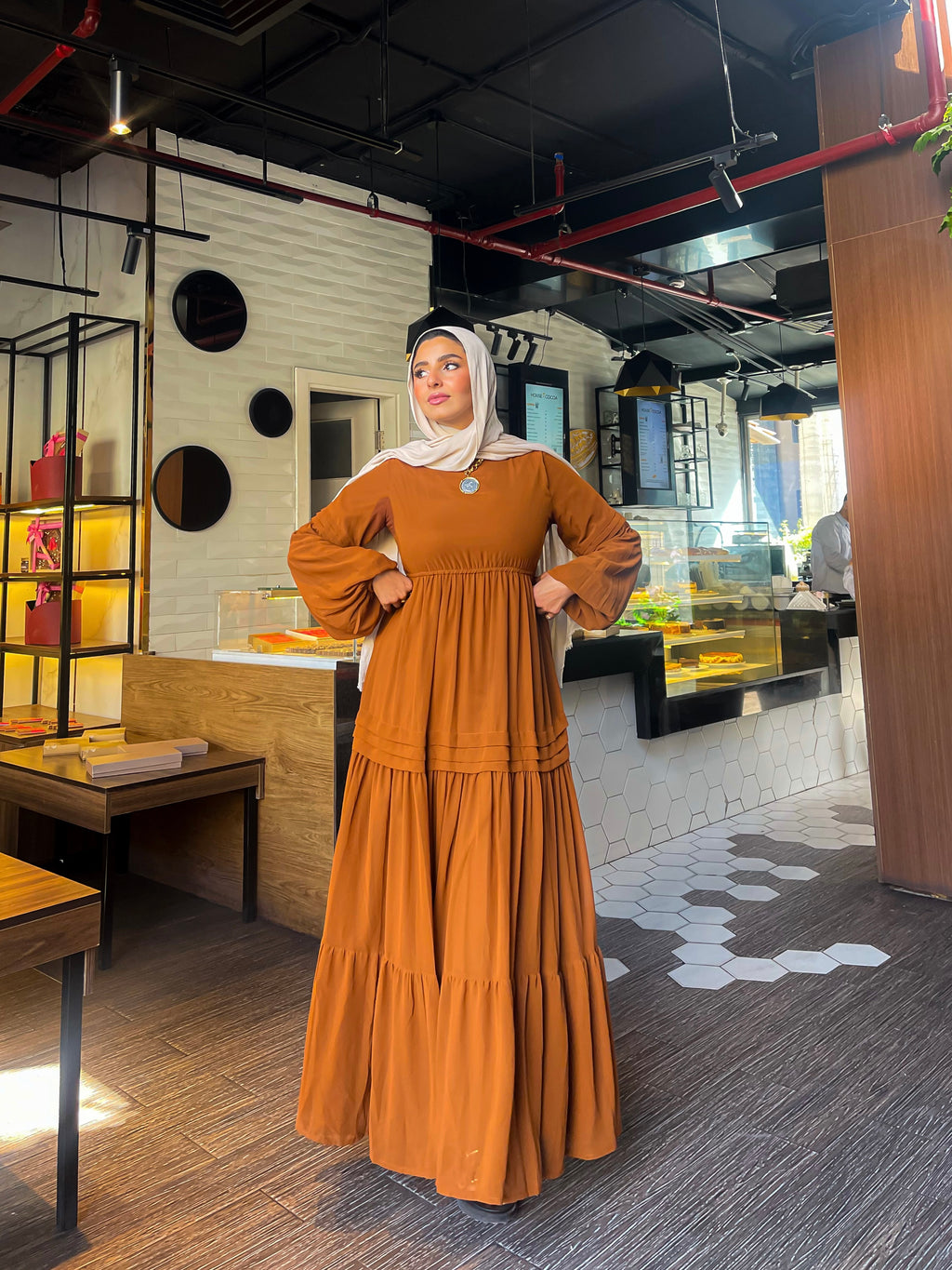 Luna Orange Dress